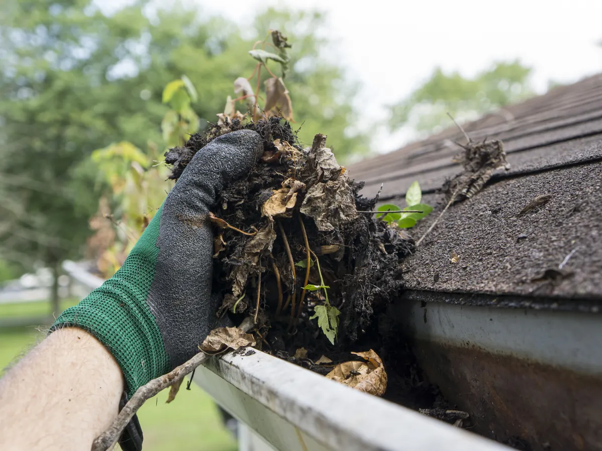 Guttering on a property near Droitwich